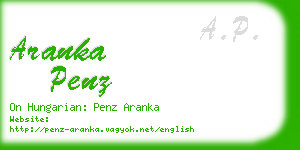 aranka penz business card